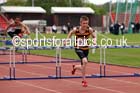 Boys under-15s hurdles, North Eastern Champs, Gateshead Stadium. Photo: David T. Hewitson/Sports for All Pics